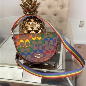 Coach Pride Edition Crossbody Bag with Rainbow Accents